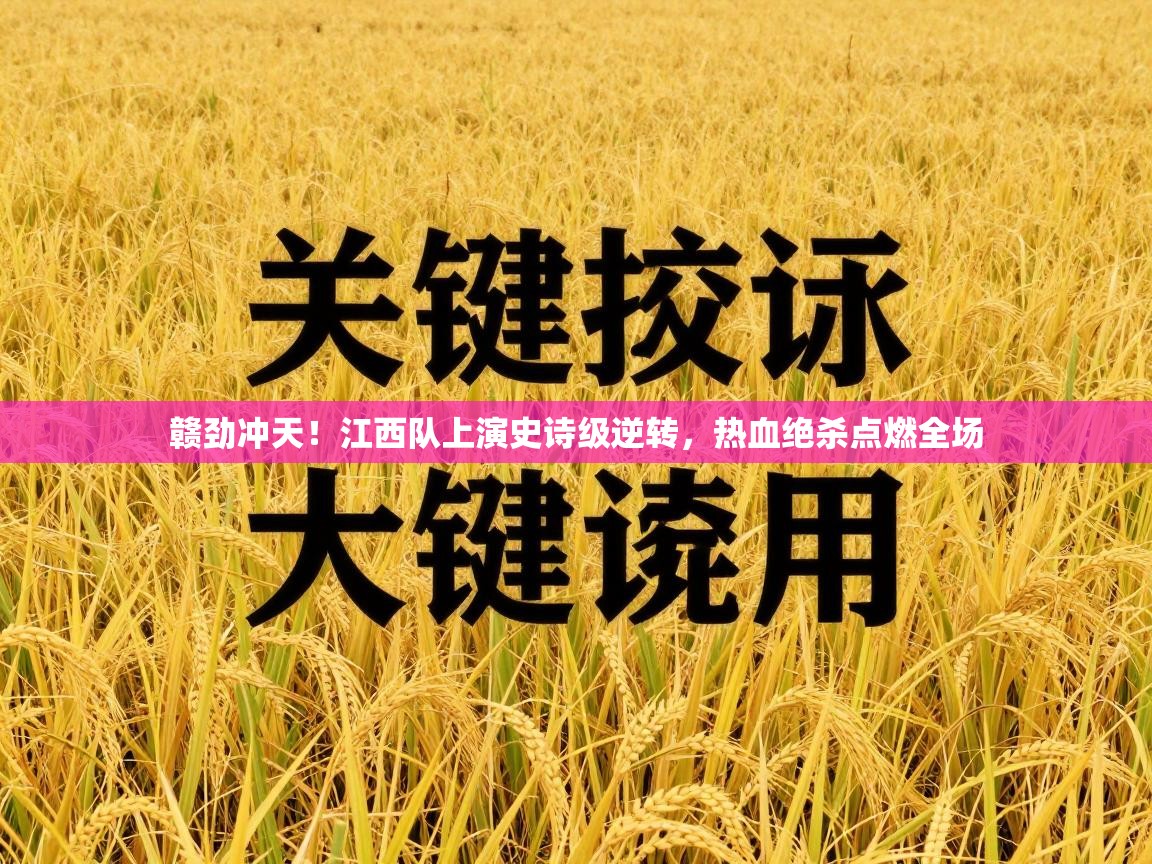赣劲冲天！江西队上演史诗级逆转，热血绝杀点燃全场  第2张